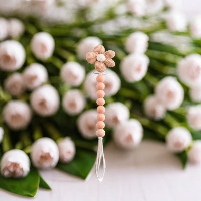 Attache Tétine - Beige Sable - Joli bébé maman