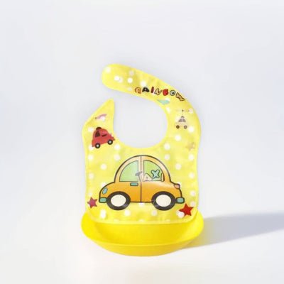 Bavoir Bébé - Voiture Jaune - Joli bébé maman