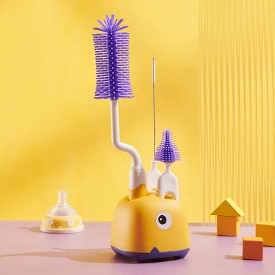 Ensemble de Brosse pour Biberon - Jaune - Joli bébé maman