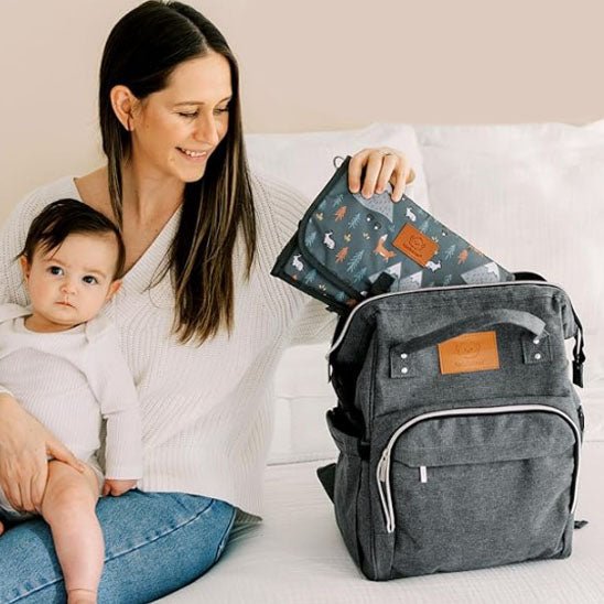 Sac A Langer - Gris foncé - Joli bébé maman