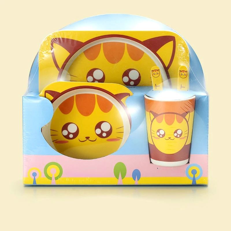 Vaisselle Bebe - BambooKid™ - Chat - Joli bébé maman