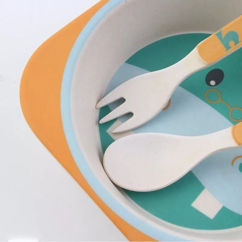 Vaisselle Bebe - BambooKid™ - Hipopotam - Joli bébé maman