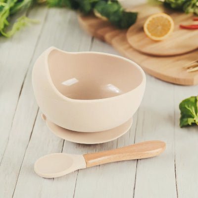 Assiette Bebe - Ensemble beige - Joli bébé maman
