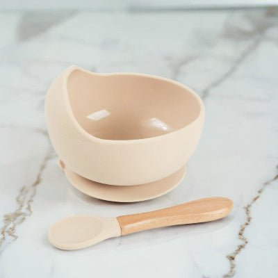 Assiette Bebe - Ensemble beige - Joli bébé maman