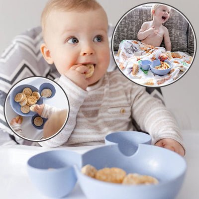 Assiette bebe - Ensemble Bleu - Joli bébé maman