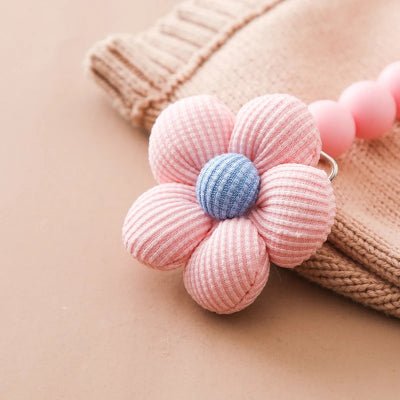 Attache Tétine - Fleur Rose - Joli bébé maman