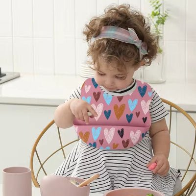 Bavoir Bébé en Cœur - Joli bébé maman