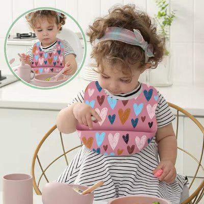 Bavoir Bébé en Cœur - Joli bébé maman