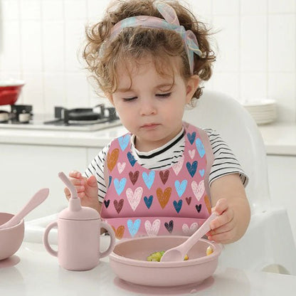 Bavoir Bébé en Cœur - Joli bébé maman