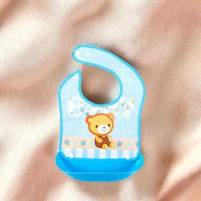 Bavoir Bébé - Ourson Bleu - Joli bébé maman