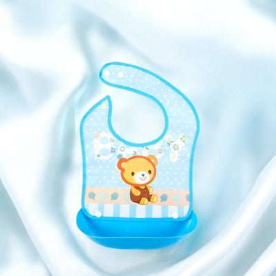 Bavoir Bébé - Ourson Bleu - Joli bébé maman