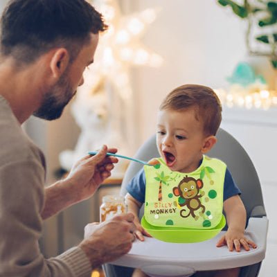 Bavoir Bébé - Singe Vert - Joli bébé maman