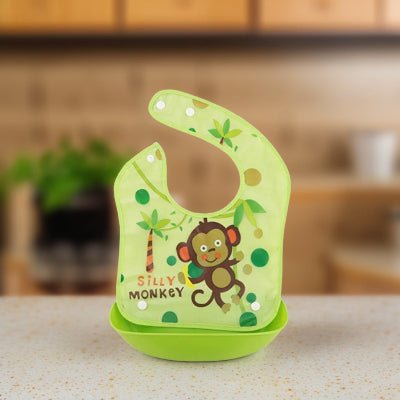 Bavoir Bébé - Singe Vert - Joli bébé maman