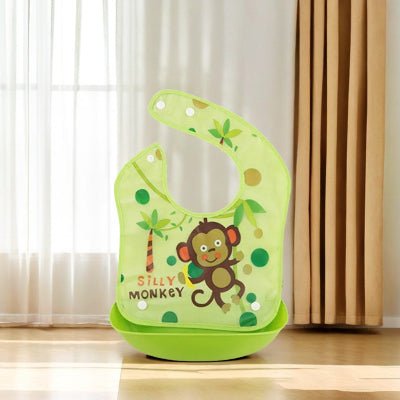 Bavoir Bébé - Singe Vert - Joli bébé maman