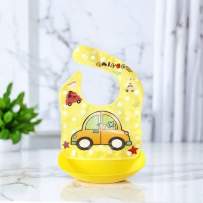 Bavoir Bébé - Voiture Jaune - Joli bébé maman