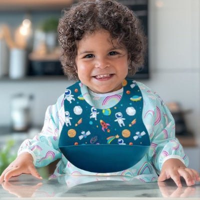 Bavoir en Silicone - Spatial - Joli bébé maman