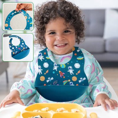 Bavoir en Silicone - Spatial - Joli bébé maman