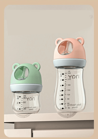 Biberon Bi Santos en Verre Anti flatulence 240ml - Vert - Joli bébé maman
