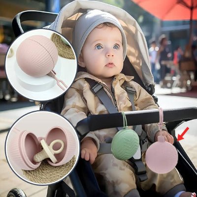 Boîte à tétine Grise - Joli bébé maman