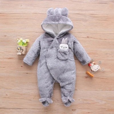 Combinaison bébé | Douce Peluche Hivernale - Joli bébé maman