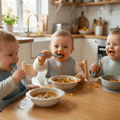 Cuillère bébé | Silicone Souple - Joli bébé maman