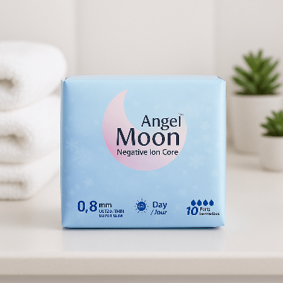 Serviette Hygiénique Angel Moon de Jour | Protection Optimale - Joli bébé maman