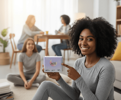 Serviette Hygiénique Nuit | Angel Moon - Joli bébé maman