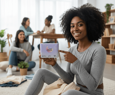 Serviette Hygiénique Nuit | Angel Moon - Joli bébé maman