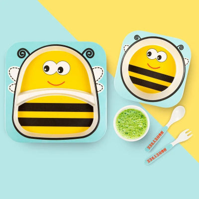 Vaisselle Bebe - BambooKid™ - Abeille - Joli bébé maman